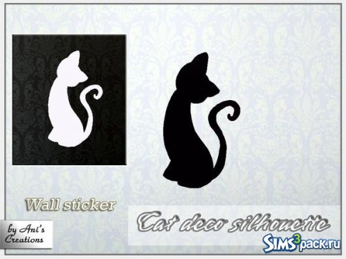 Стикер Cat deco silhouette от AniFlowersCreations