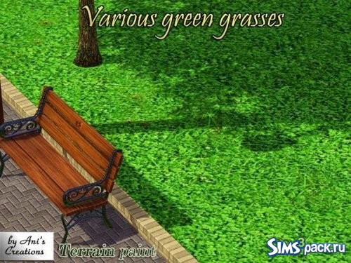 Сет зеленой травы от AniFlowersCreations