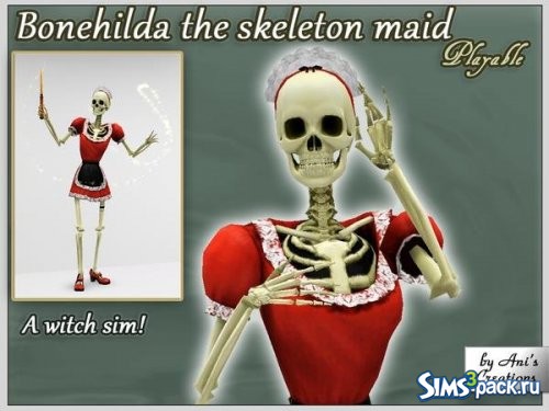 Симка Bonehilda the Skeleton от AniFlowersCreations