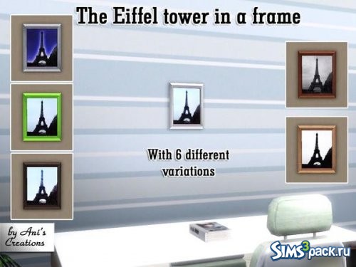 Картина The Eiffel tower in a frame от AniFlowersCreations