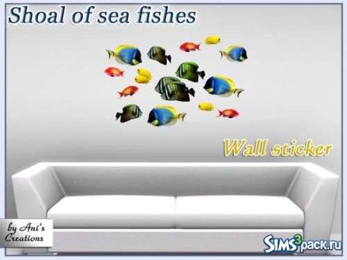 Стикер Shoal of sea fishes от AniFlowersCreations