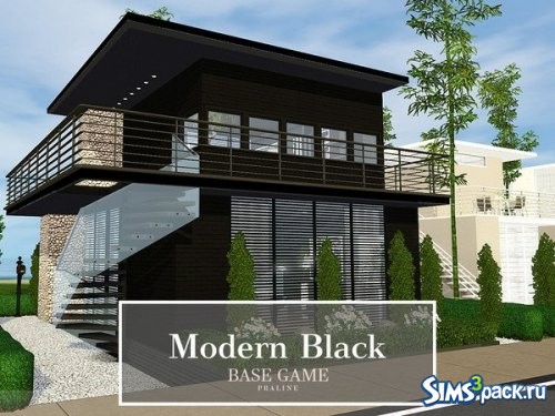 Дом Modern Black от Pralinesims