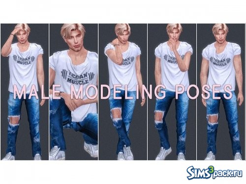 Позы Male Modeling 2 от KatVerseCC
