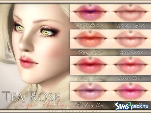 Бальзам для губ Tea Rose от Pralinesims