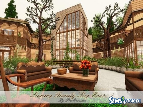 Дом Luxury Family Log 2 от Pralinesims