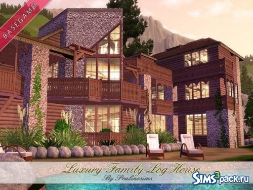 Дом Luxury Family Log от Pralinesims