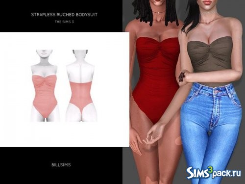 Боди Strapless Ruched от Bill Sims