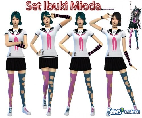 Set Ibuki Mioda от KsKSimsKreator