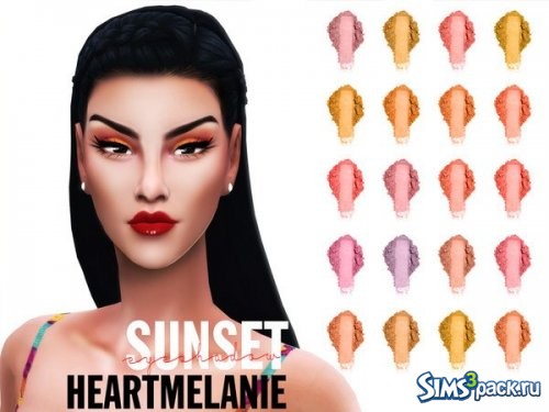 Тени для век SUNSET от Sims4LifeStories