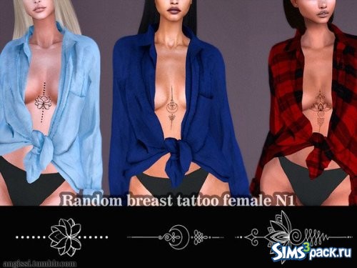 Татуировка Random breast N1 от ANGISSI