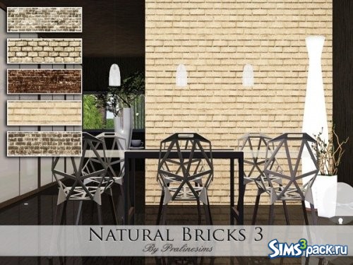 Текстуры Natural Bricks 3 от Pralinesims