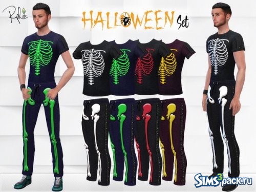 Сет Halloween Skeleton от RobertaPLobo