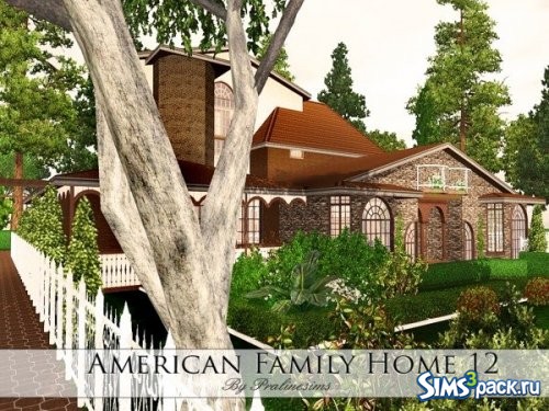 Дом American Family 12 от Pralinesims