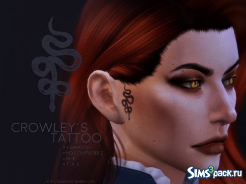Татуировка Crowley от sugar owl