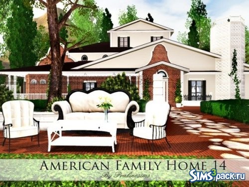 Дом American Family 14 от Pralinesims