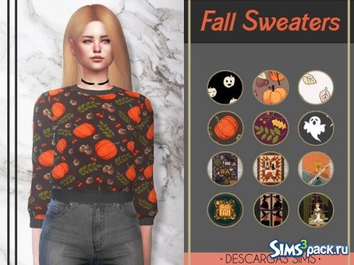 Осенний свитер от DescargasSims