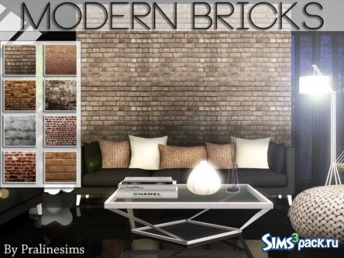 Текстуры Modern Bricks от Pralinesims