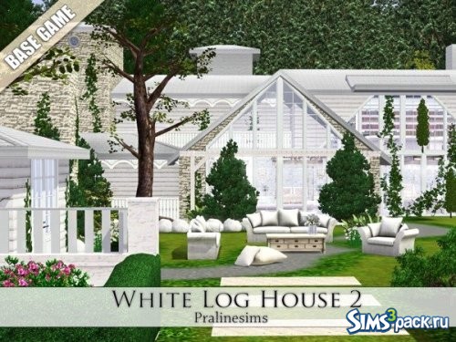 Дом White Log 2 от Pralinesims