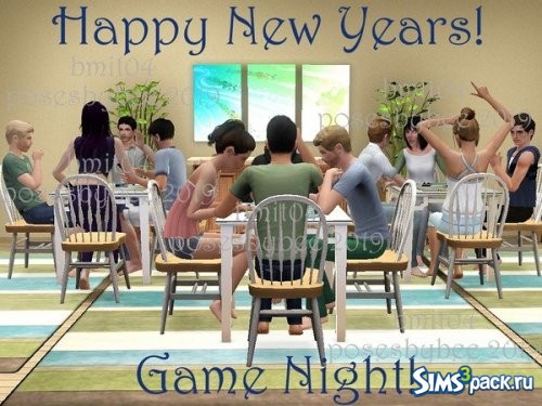 Позы New Years Party - Game Night! от jessesue