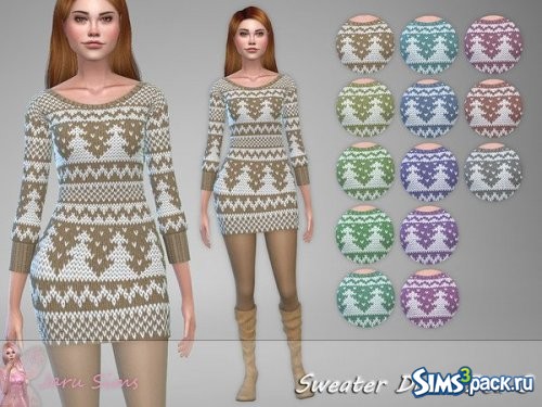 Платье - свитер Dea 3 от Jaru Sims