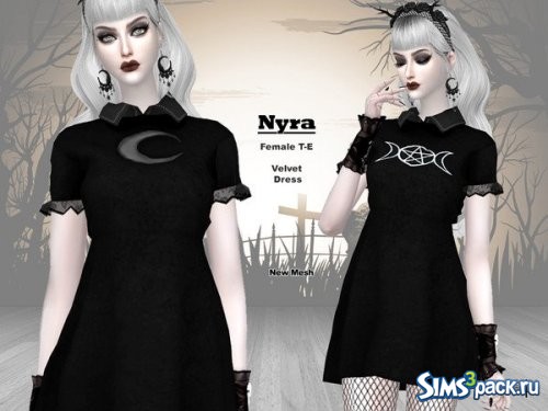 Готическое мини - платье NYRA от Helsoseira