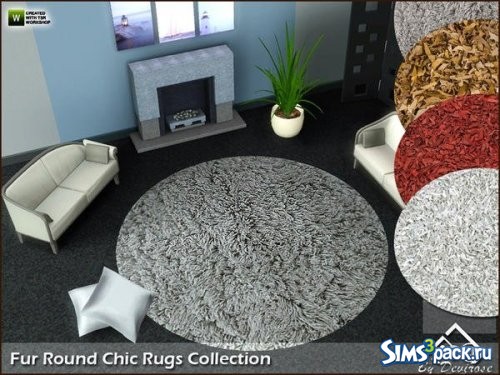 Коллекция ковров Fur Round Chic от Devirose