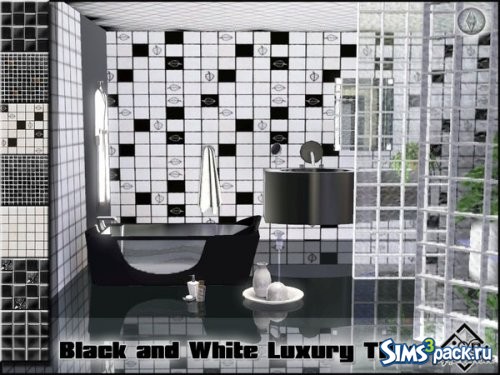 Текстуры Black and White Luxury Tiles от Devirose