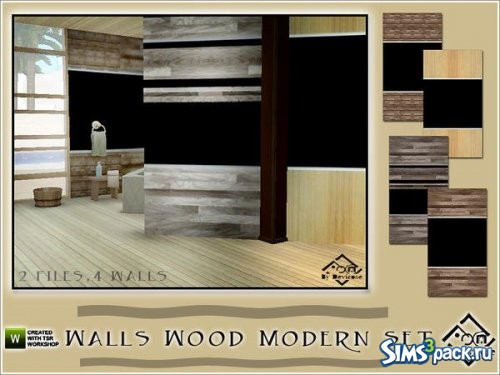 Сет Walls Wood Modern от Devirose