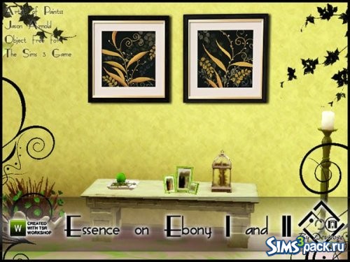Картины Essence on Ebony I and II от Devirose