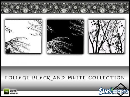 Картины Foliage Black and White от Devirose