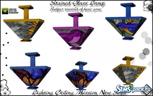 Лампа Mission New Style Stained Glass от Devirose