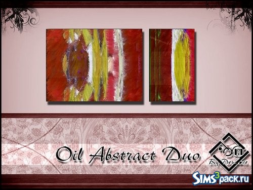 Картина Oil Abstract Duo от Devirose
