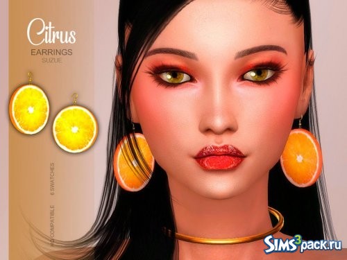 Серьги Citrus от Suzue