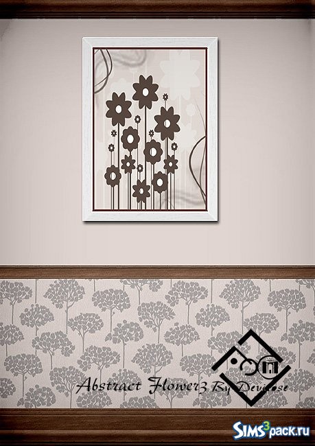 Картина Abstract Flower3 от Devirose