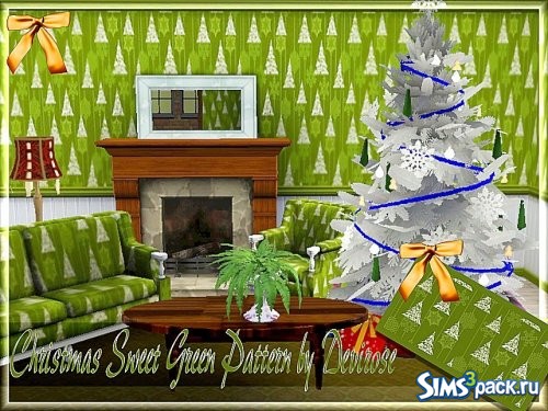 Текстура Christmas Sweet Green от Devirose