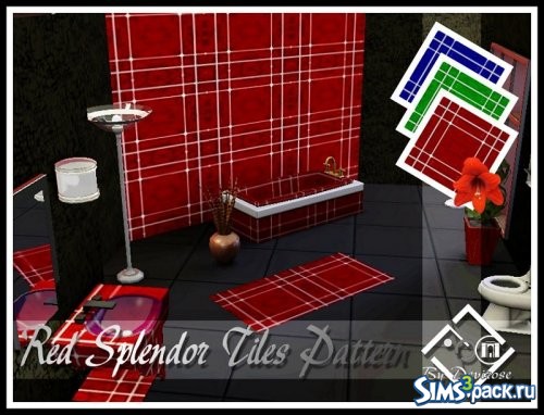 Текстура Red Splendor Tiles от Devirose