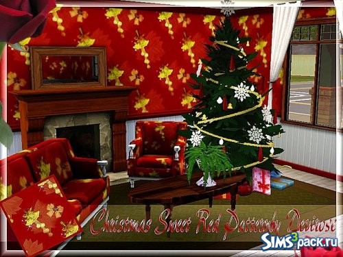 Текстура Christmas Sweet Red от Devirose
