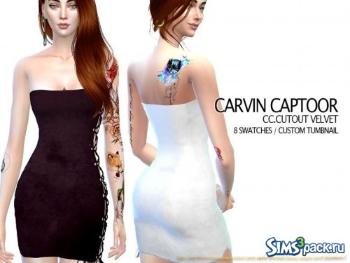 Платье CC.Cutout velvet от carvin captoor