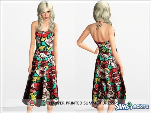 Платье Flower Printed Summer от Serpentrogue