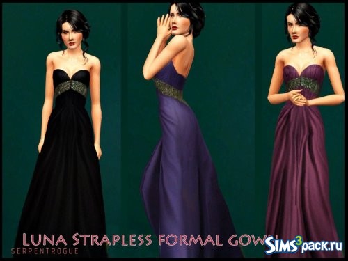 Вечернее платье Luna Strapless от Serpentrogue