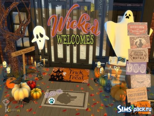 Коврики Wicked Welcomes Halloween от Kimbish