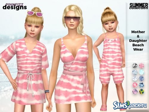 Пляжная одежда Summer Mother & Daughter от Pinkfizzzzz