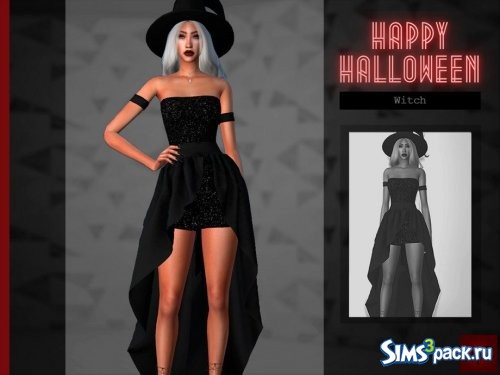 Платье Witch - Halloween VI от Viy Sims
