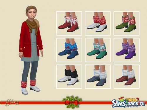 Ботинки для девочек Christmas от Bill Sims