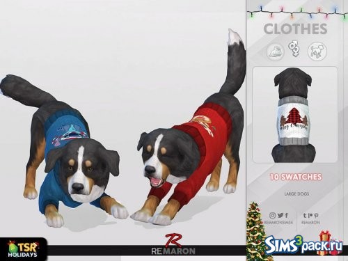 Свитер для больших собак Christmas от remaron