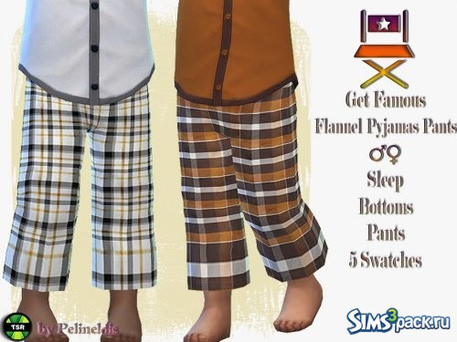 Пижамные брюки Flannell от Pelineldis