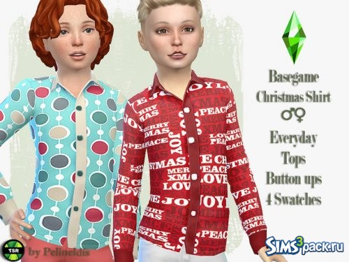 Рубашка Christmas от Pelineldis