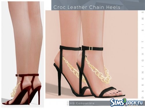 Босоножки Croc Leather Chain от DarkNighTt