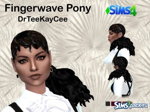 Прическа Finger Wave Pony от drteekaycee