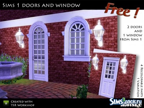 Окна и двери Sims1 от mutske